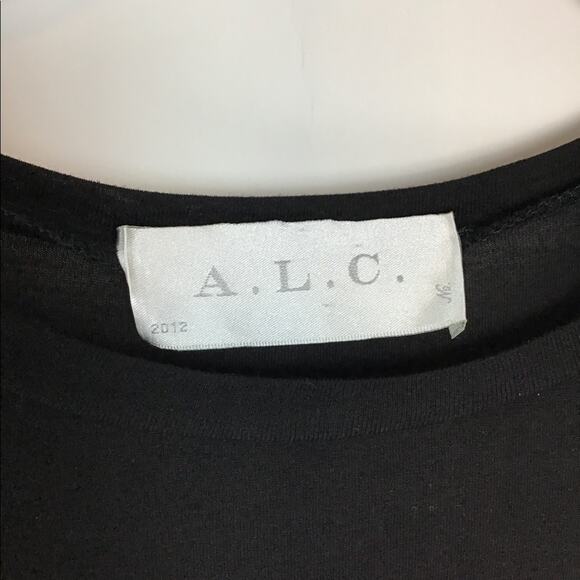 A.L.C. short sleeve black maxi dress small shirt dress - Picture 8 of 11